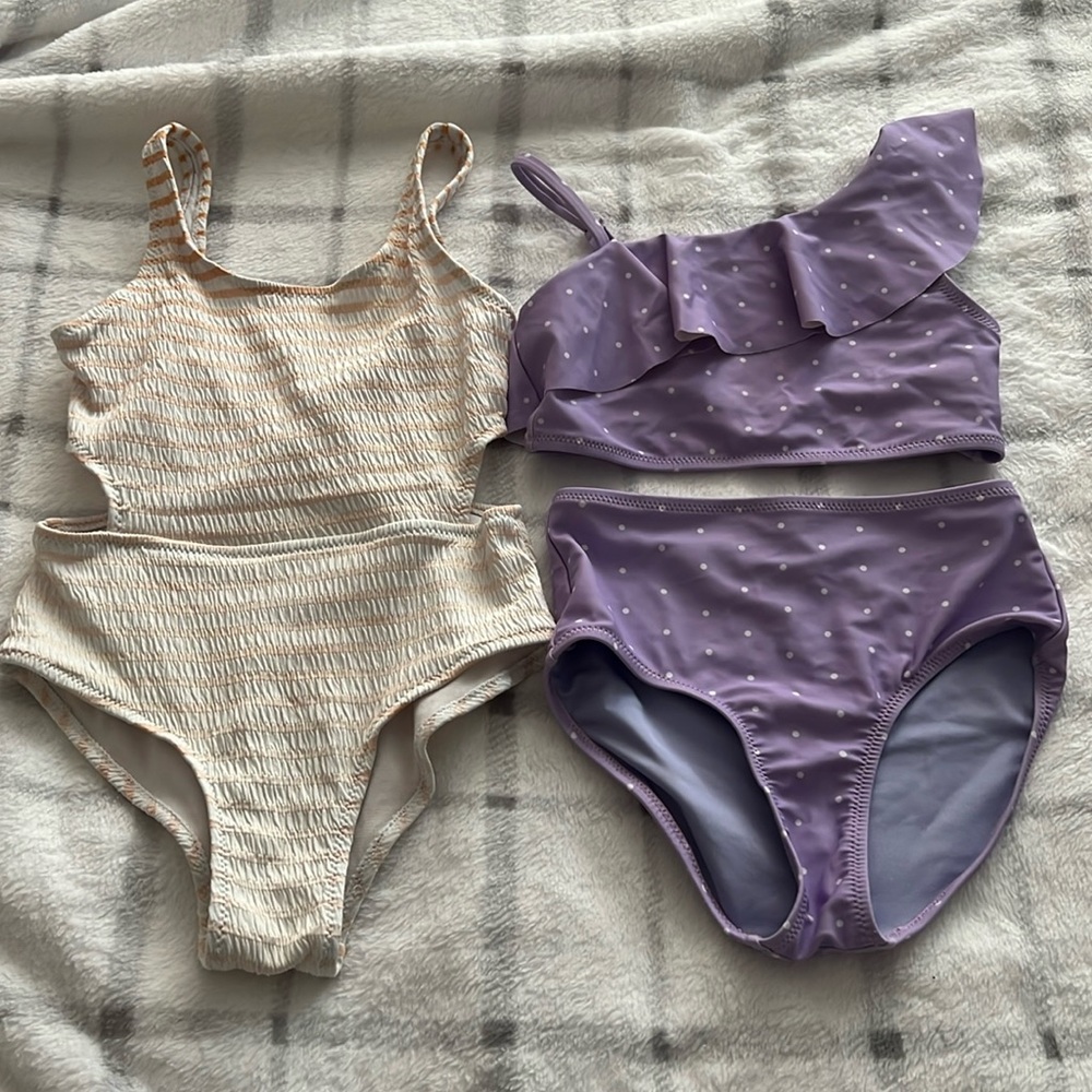 Girls swim suits pair of two